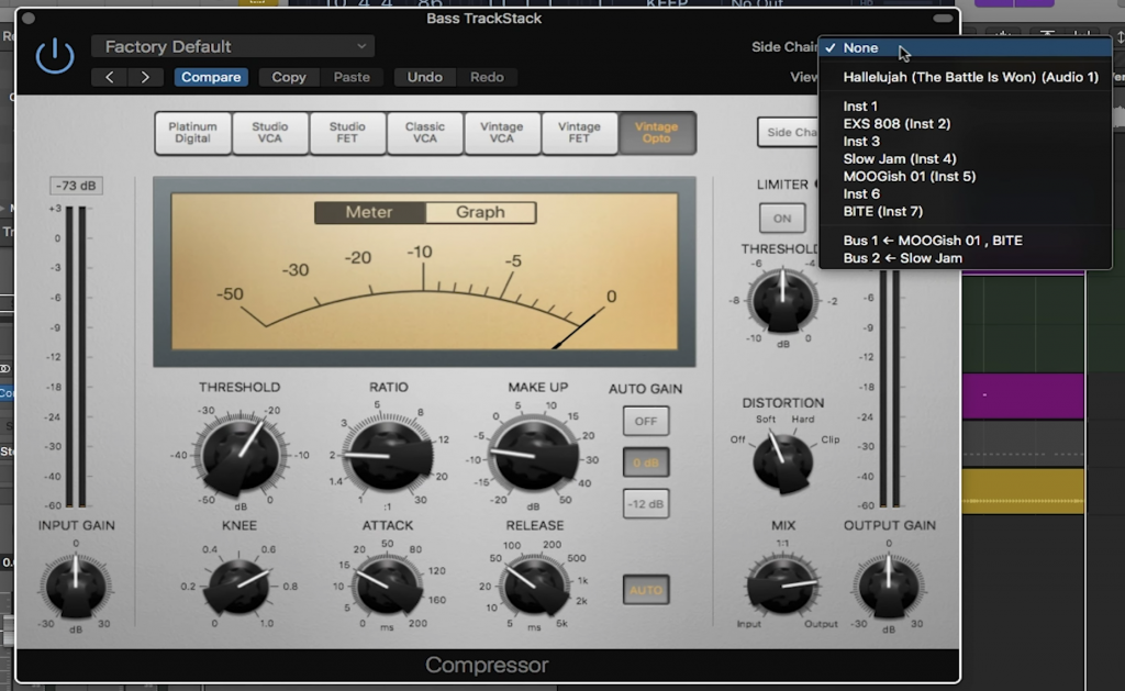 logic pro x sidechain